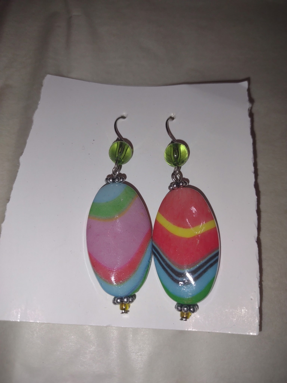Large Big Loud Fun Vintage Earrings